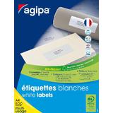 agipa Adress-Etiketten, 99,1 x 33,9 mm, weiß