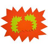 agipa signal-etiketten "Stern", gelb/orange, 160 x 240 mm