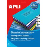 agipa wetterfeste Etiketten, 99,1 x 67,7 mm, transparent