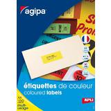 agipa Adress-Etiketten, 70 x 31 mm, gelb
