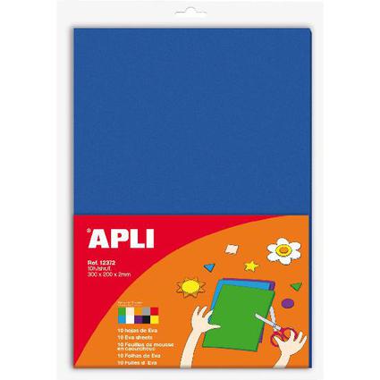 APLI Kids Moosgummi EVA, 210 x 300 mm,Inhalt: 10 Blatt