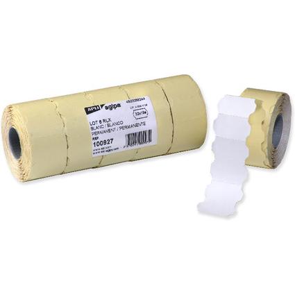agipa Etiketten fr Preisauszeichner, 32 x 19 mm, wei