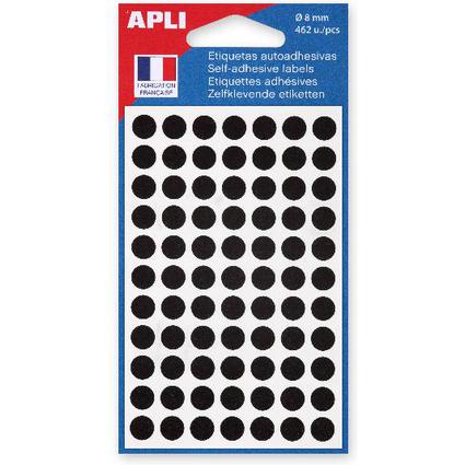 APLI Markierungspunkte, Durchmesser: 8 mm, schwarz