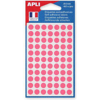 agipa APLI Markierungspunkte, Durchmesser: 8 mm, rund, rosa