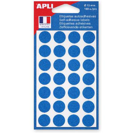 agipa APLI Markierungspunkte, Durchmesser: 15 mm, rund, blau