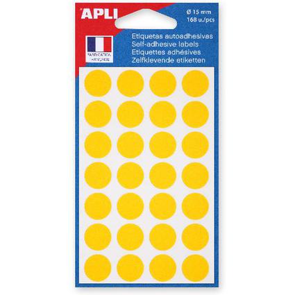 agipa APLI Markierungspunkte, Durchmesser: 15 mm, rund, gelb