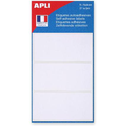 agipa APLI Vielzweck-Etiketten, 34 x 75 mm, wei