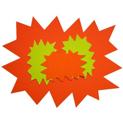 APLI Signal-Etiketten "Stern", gelb/orange, 160 x 240 mm