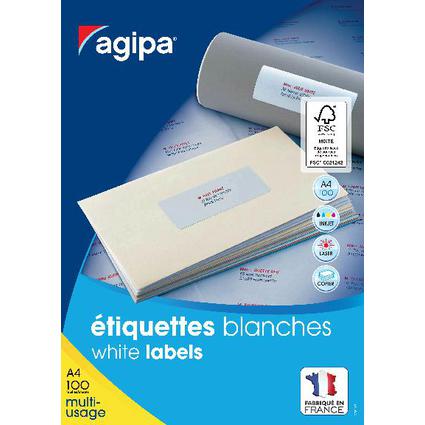 agipa Universal-Etiketten, 70,0 x 29,7 mm, mit Abzieh-Hilfe