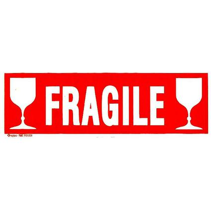 agipa Hinweisetikett "FRAGILE", 60 x 190 mm, nicht ablösbar