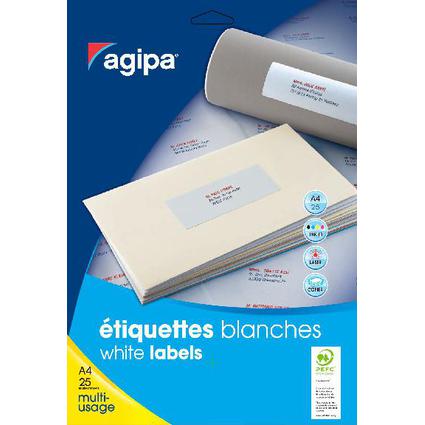 agipa Universal-Etiketten - Kleinpackung, 50 x 25 mm, wei