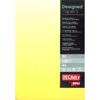 agipa Design-Papier, DIN A4, 80 g/qm, Farbverlauf gelb