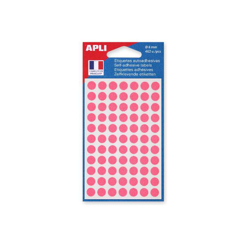 agipa Markierungspunkte Durchmesser 8 mm rund rosa 462 Stück