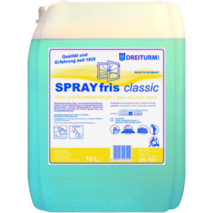 DREITURM Glasreiniger SPRAYFRIS classic, 10 Liter