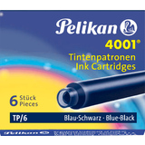 Pelikan tintenpatronen 4001 TP/6, blau-schwarz