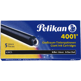 Pelikan Groraum-Tintenpatronen 4001 GTP/5, blau-schwarz