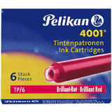 Pelikan tintenpatronen 4001 TP/6, brillant-rot