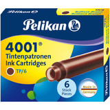 Pelikan tintenpatronen 4001 TP/6, brillant-braun