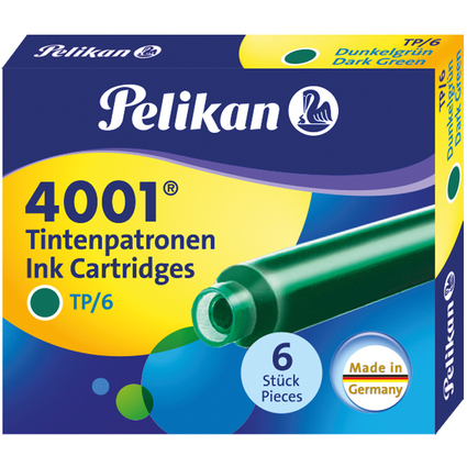 Pelikan Tintenpatronen 4001 TP/6, dunkelgrn