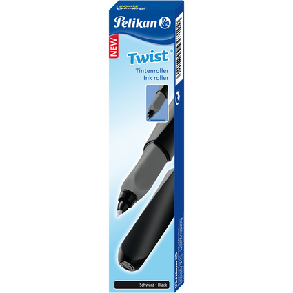 Pelikan Twist Tintenroller, schwarz/grau