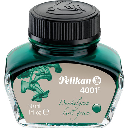 Pelikan Tinte 4001 im Glas, dunkelgrn, Inhalt: 30 ml