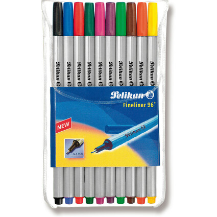 Pelikan Fineliner 96, 10er Etui, Strichstrke: 0,4 mm