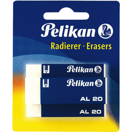 Pelikan Kunststoff-Radierer AL 20, Blisterkarte