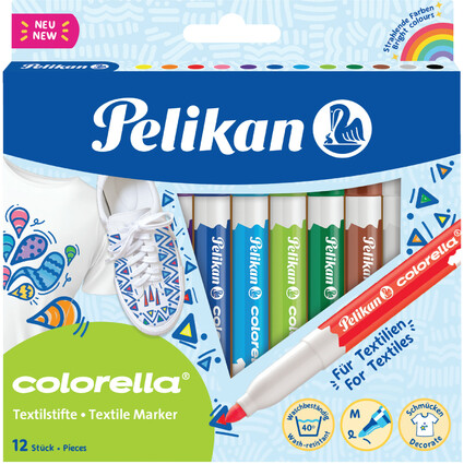 Pelikan Textilmarker colorella, 12er Kartonetui