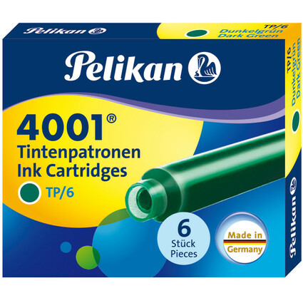Pelikan Tintenpatronen 4001 TP/6, dunkelgrn