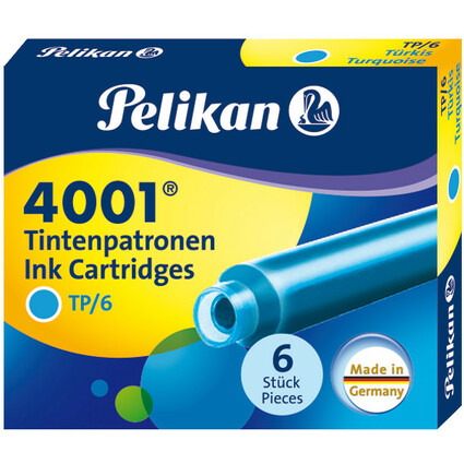 Pelikan Tintenpatronen 4001 TP/6, trkis