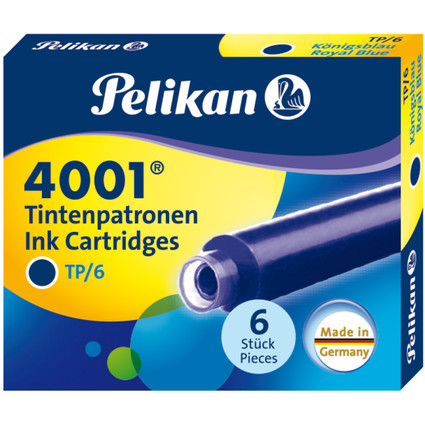 Pelikan Tintenpatronen 4001 TP/6, knigsblau