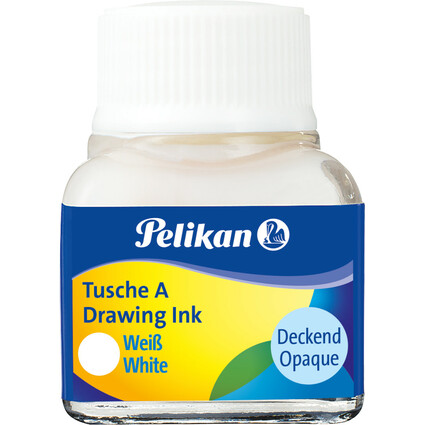 Pelikan Tusche A, Inhalt: 10 ml im Glas, Wei (18)