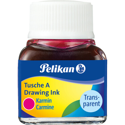 Pelikan Tusche A, Inhalt: 10 ml im Glas, karminrot (2)