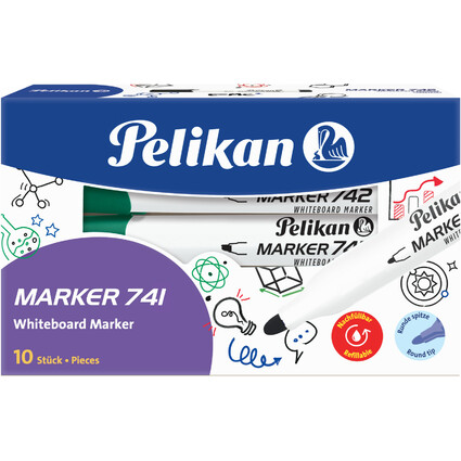 Pelikan Whiteboard-Marker 741, Rundspitze, grn