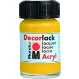 Marabu acryllack "Decorlack", mittelgelb, 15 ml, im Glas