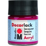 Marabu acryllack "Decorlack", karminrot, 50 ml, im Glas