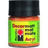 Marabu acrylfarbe "Decormatt", orange, 50 ml, im Glas