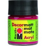 Marabu acrylfarbe "Decormatt", karminrot, 50 ml, im Glas