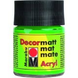 Marabu acrylfarbe "Decormatt", gelbgrün, 50 ml, im Glas