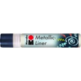 Marabu metallicfarbe "Metallic-Liner", metallic-weiß, 25 ml