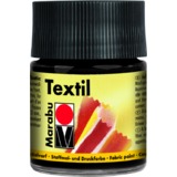 Marabu textilfarbe "Textil", schwarz, 50 ml, im Glas