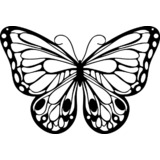 Marabu silhouetten-motivschablone "Romantic Butterfly"