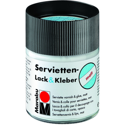 Marabu Servietten-Lack & Kleber, matt, 50 ml, im Glas
