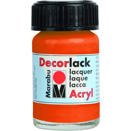 Marabu Acryllack "Decorlack", orange, 15 ml, im Glas