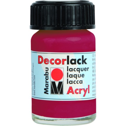 Marabu Acryllack "Decorlack", karminrot, 15 ml, im Glas