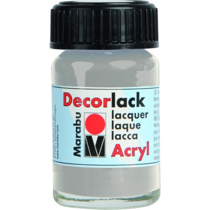 Marabu Acryllack "Decorlack", metallic-silber, 15 ml,im Glas