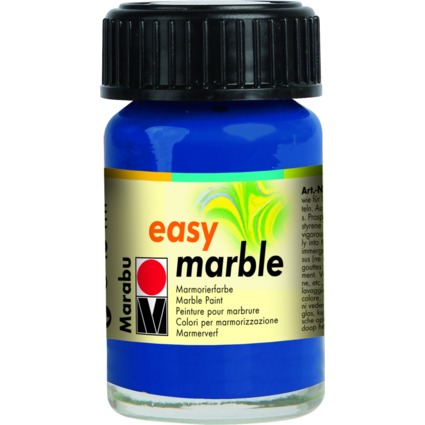 Marabu Marmorierfarbe "Easy Marble", ultramarinblau, 15 ml
