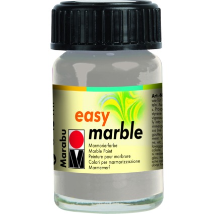 Marabu Marmorierfarbe "Easy Marble", silber, 15 ml, im Glas
