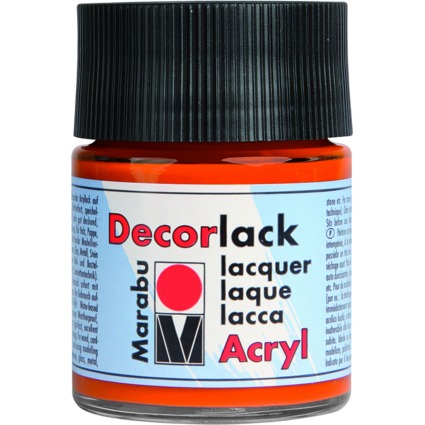 Marabu Acryllack "Decorlack", orange, 50 ml, im Glas