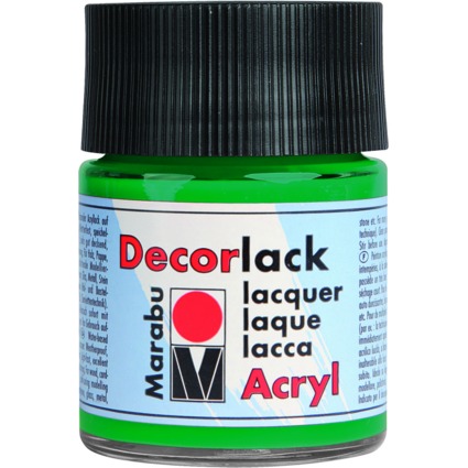 Marabu Acryllack "Decorlack", saftgrn, 50 ml, im Glas